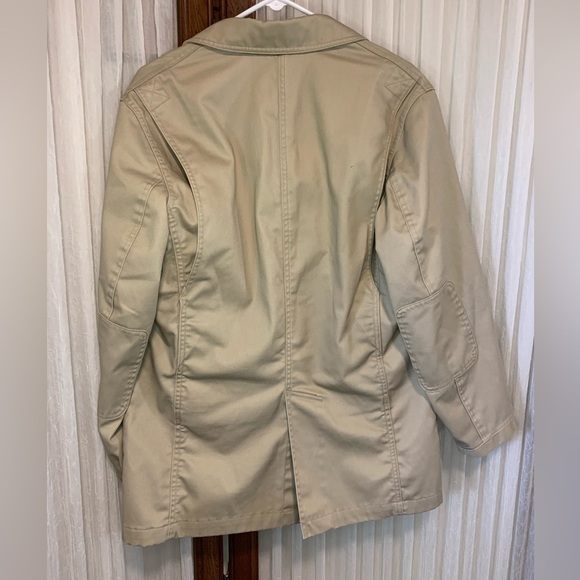 Duluth Trading Mens ORIGINAL “Fire Hose Presentation Jacket"  in Desert Khaki - Picture 3 of 9